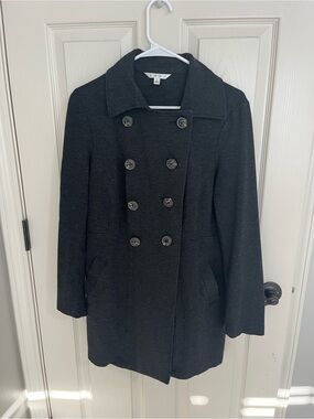 CAbi Black Double-Breasted Pea Coat